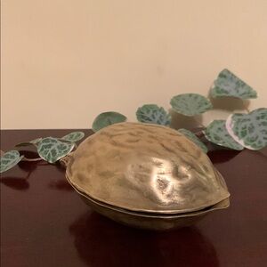 📌 Vintage Solid Brass Walnut Nutcracker/ Paperweight / Decor